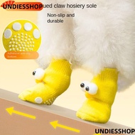 UNDIESSHOP 4pcs Cats Anti-Slip Shoes, Puppy Shoes Pet Socks Dog Socks,   Protector Cover Cute Big Ey