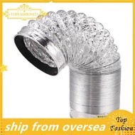 [TopFashion] 4Inch Ventilator Pipe 100Mm Pvc Aluminum Tube Air Ventilation Pipe Hose Flexible Exhaus