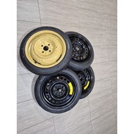 Spare Tyre 15 Inch 4H PCD100 (T125/70/D15)  City Jazz Myvi Alza Saga Wira