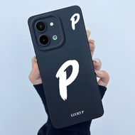 เคสโทรศัพท์สำหรับ Vivo Y28 Y 28 VivoY28 4G 2024 V2352เคสซิลิโคนนุ่มเหลวตัวหนังสือโชคดีที่ป้องกันฝาหล