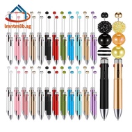 50Pc Plastic Beaded Pens Beadable Pens 4-In-1 Beaded Ballpoint Pens Making Graduation Supplies A