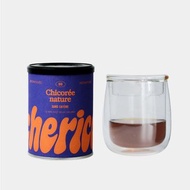 法國Cherico 天然菊苣咖啡 居家組/包含一個有蓋雙層玻璃杯