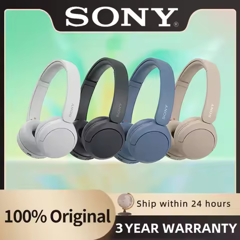 Sony WH-CH520 Lightweight Wireless Over-Ear Bluetooth Headphones, Comfortable Fit for Music