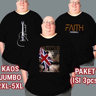 JUMBO MEN'S T-SHIRTS PACKAGE OF 3 PCS SIZES 3XL 4XL 5XL