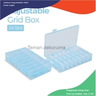 TD - ART SQUARE Adjustable Grid Box 24 Slots Storage Box - J24D