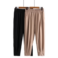 Clearance: Plus Size Women's Elastic Waist Suit Pants - Pleated Feet & High Rise | ZY686