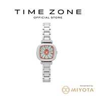 Time Zone | Komono Moneypenny Flower Tire Teal Red | Stainless Steel Strap | Women Watch | 024762