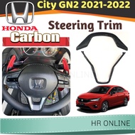 Honda City 2020 2022 GN2 Carbon Accessories Steering Trim