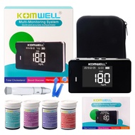 Medical Multi-Function Meter 4 in1 Cholesterol Uric Acid&Hemoglobin Blood Glucose Test strips kit fo