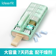 Pill Box Portable 1 Day 2 Meals Packing One Week Seven Days Medicine Dispenser Week Portable Medicin