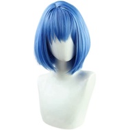 Haruka Kiritani cosplay wig, Haruka Kiritani MORE MORE JUMP Sound Mirai World Project blue wig woman