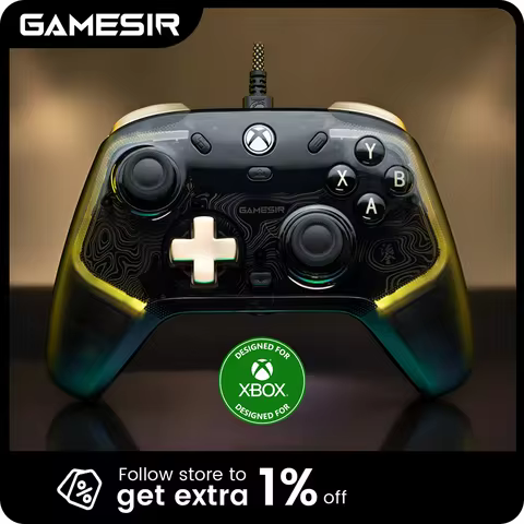 GameSir Kaleid Flux Xbox Controller Wired Gamepad for Xbox Series X, Xbox Series S, Xbox One game co