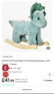 HOMCOM DINOSAUR HORSE 木馬 搖馬 幼兒玩具