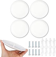 4pcs CP3540 Ceiling Cover Plate, Plastic Round Electrical Box Cover for 3-1/2" to 4" Holes Smog Dete