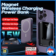 🇸🇬 [In Stock]Magnetic Power Bank 7000mAh/15000mAh 15W/PD22.5W Fast Charging Powerbank Wireless MiNi Portable Power Bank