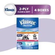 Kleenex Soft Box Facial Tissue Paper 3-Ply/2-Ply