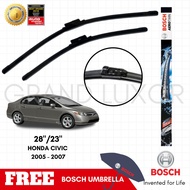 Bosch Aerotwin Wiper Blade Set For Honda Civic Fd 2005 - 2007 (A392S) 28 / 23