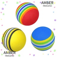 AMBER EVA Sponge Ball, Interactive Rainbow Yellow Blue Golf Training Balls, Hot Sale EVA Pet Supplies Indoor