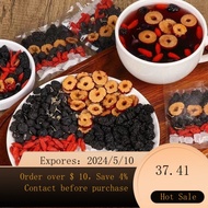 02Mulberry Black Wolfberry Red Goji Dried Red Jujube Combination Flower and Fruit Tea Healthy Tea Men's Health Scented