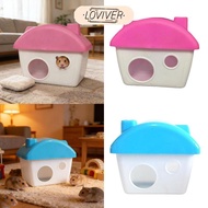 [LOVIVER] Hamster Small Animal Habitat Hamster Hideouts Hideaway Hut for Chinchilla