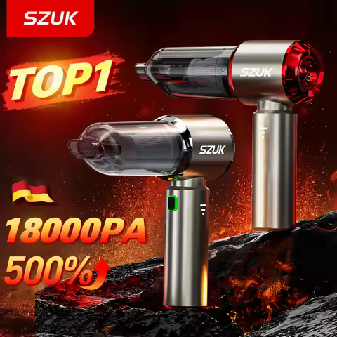 SZUK 18000Pa Car Vacuum Cleaner Portable Handheld Vacuum Cleaner Car Cleaner Cleaning Machine Mini V