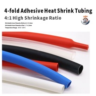 4x glued heat shrink tubing φ6mm 4x shrink ratio Waterproof sealing Thick-walled insulation Wire & c