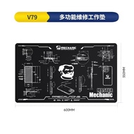 KARET ANTI PANAS / KARPET SERVICE MECHANIC V77 V78 V79 MULTI FUNCTIONAL REPAIR WORK MAT ORIGINAL