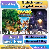 [Buy 3 Get 1 Free] Crash Bandicoot N. Sane Trilogy Switch Digital Game