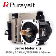 Puraysit Servo Motor kits 850W SGD7S-7R6A00B202 SGM7G-09AFC61 5.39N.m 6.9A Dia.24mm with 3M Cable