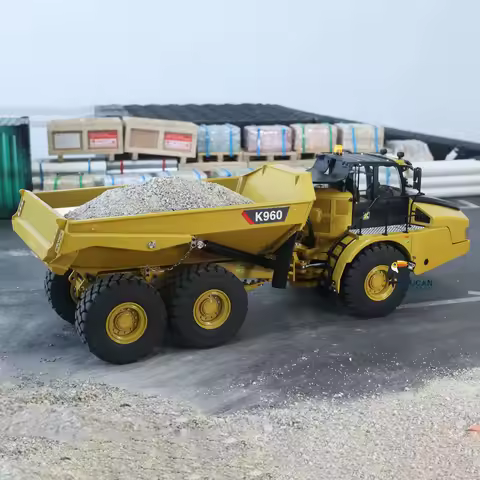 KABOLITE K960 RC Articulated Truck RTR 1/20 Hydraulic Metal 6x6 Remote Control Dumper Engineering Ca