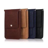 Universal Leather Waist Phone Bag Phone Case Wallet Pouch For Phone Under 6.3 inch