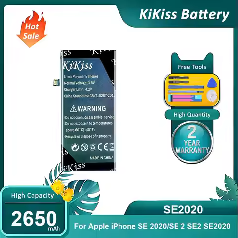KiKiss Battery For Apple iPhone SE 2020/SE 2 SE2 SE2020,SE2020,2650mAh