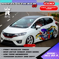 DCL 9-DECAL STICKER MOBIL KARAKTER-STIKER BODY MOBIL JAZZ BRIO SIGRA YARIS-STIKER UPDATE MOBIL