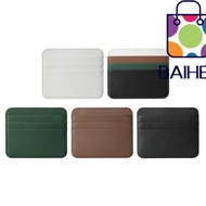 BAIHEE Credit Card Sleeve, PU Leather Coin Pouch Card Holder, Bag Wallet Double-sided Ultra-thin Car