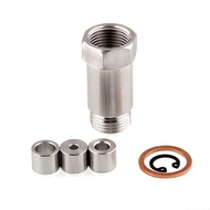 premium-Car Exchange Oxygen Sensor Spacer Straight Adjustable O2 Spacer Oxygen Sensor Extension M18x
