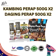 MILS | KAMBING PERAP 500GX2 + DAGING PERAP 500GX2 (FREE SOS BLACKPEPPER) |Makanan Sejuk Beku RTC | M