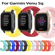 Compatible for Garmin Venu SQ Smartwatch Soft Silicone Band for Garmin Venu SQ Music Replacement Band
