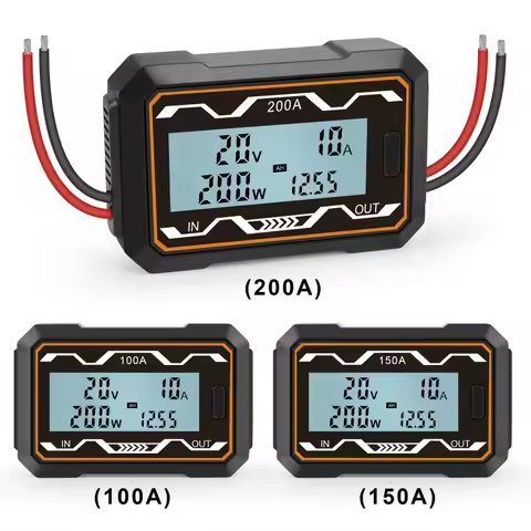 100/150/200A Power Analyzer Watt Meter Power Analyzer High Amp Meter Professional Watt Meter