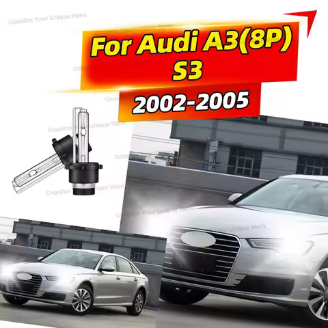 2x HID Xenon Headlights For Audi A3 (8P) S3 2002 2003 2004 2005 HID Bulbs D2S 6000K 8000K 10000K 35W