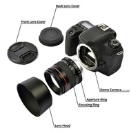 GavinEdisonbZnQ 85Mm F1.8 Camera Lens For Canon F1.8 Large Aperture Fixed Focus Portrait Macro Pure Manual Focus SLR Camera Lens