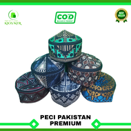 Peci PAKISTAN SOLMED BORDIR PREMIUM LOKAL Murah , Kopiah Solmed Bordir , Peci Solmed Bordir , Songko