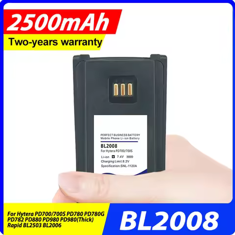 2500mAh BL2008 High Quality Battery For Hytera PD700/700S PD782 PD880 PD780 PD780G PD980 PD980(Thick
