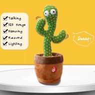 Romantic partys Dancing cactus toy recording talking rechargable plush toys lights120 Music Songs