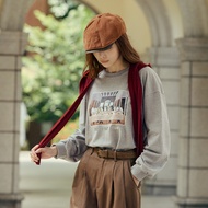 OB Strictly Selected Miss Cat.Cat Dinner Printed Long Sleeve University T < IC0071 >