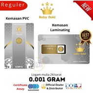 Baby Gold 0.001gr Mini Gold / Emas Logam Mulia Bersertifikat Resmi