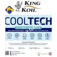 (FREE SHIPPING)(New Version)King Koil Cooltech Waterproof Mattress Protector Queen/King/Single/Super Single 3yr warranty