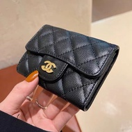 Small fragrance mini wallet lambskin coin purse small rhombus wallet lipstick bag EJZL