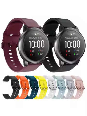 Silicone Watchband Strap For Xiaomi Haylou Solar LS05 Imilab KW66 SW022 Smart Watch Band