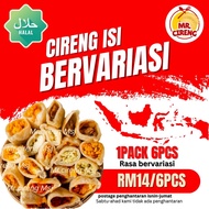CIRENG ISI BERVARIASI 1PACK 6PCS (HALAL FOOD) JAJANAN CIRENG ISI
