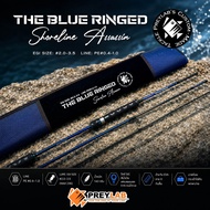 Squid Fishing Rod & Coastal Fish The Blue Ringed From PREYLAB 4-Piece Type Easy To Carry – Length 8.